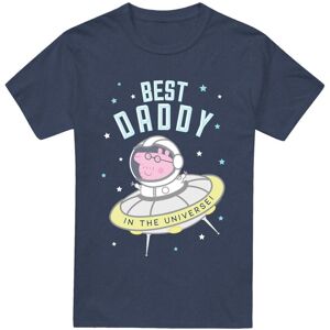(S, Heather Navy) Peppa Pig Unisex Adult Best Daddy Pig In The Universe T-Shirt (S, Heather Navy) Peppa Pig Unisex Adult Best Daddy Pig In The Universe T-Shirt