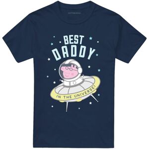 (M, Navy) Peppa Pig Unisex Adult Best Daddy Pig In The Universe T-Shirt (M, Navy) Peppa Pig Unisex Adult Best Daddy Pig In The Universe T-Shirt