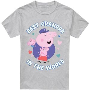 (3XL, Heather Grey) Peppa Pig Unisex Adult Best Grandpa In The World T-Shirt (3XL, Heather Grey) Peppa Pig Unisex Adult Best Grandpa In The World T-Shirt