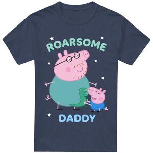 (3XL, Heather Navy) Peppa Pig Unisex Adult Roarsome Daddy Pig T-Shirt (3XL, Heather Navy) Peppa Pig Unisex Adult Roarsome Daddy Pig T-Shirt