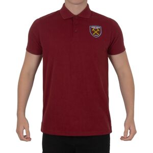 (Claret, XL) West Ham United FC Official Football Gift Mens Crest Polo Shirt (Claret, XL) West Ham United FC Official Football Gift Mens Crest Polo Shirt