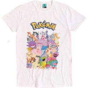Pokémon (M, White) Pokemon Unisex Adult Characters T-Shirt Pokémon (M, White) Pokemon Unisex Adult Characters T-Shirt
