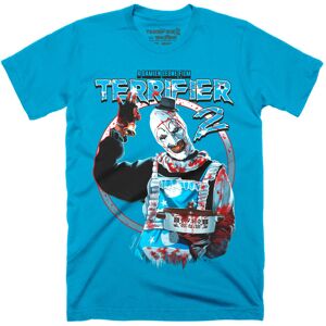 Gildan (XL) Terrifier 2 Dinner Is Served Electric Blue T-Shirt Gildan (XL) Terrifier 2 Dinner Is Served Electric Blue T-Shirt