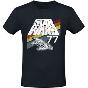 (S, Black) Star Wars Unisex Adult Classic 77 Falcon T-Shirt (S, Black) Star Wars Unisex Adult Classic 77 Falcon T-Shirt