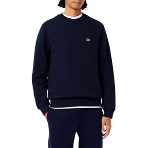 (Navy Blue, M) Lacoste Mens Sweatshirt Crew Neck Fleece Brushed Cotton Winter Ju (Navy Blue, M) Lacoste Mens Sweatshirt Crew Neck Fleece Brushed Cotton Winter Ju
