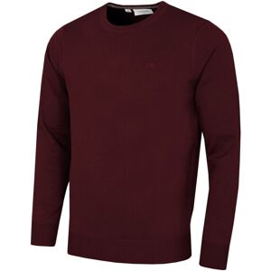 (S, Port) Calvin Klein Mens 2025 Crew Neck Cotton Breathable Golf Sweater (S, Port) Calvin Klein Mens 2025 Crew Neck Cotton Breathable Golf Sweater