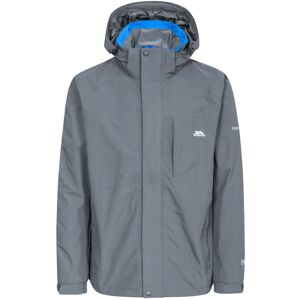 (XL, Carbon) Trespass Mens Waterproof Jacket Hooded Edwards II (XL, Carbon) Trespass Mens Waterproof Jacket Hooded Edwards II