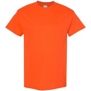 (S, Orange) Gildan Mens Heavy Cotton T-Shirt (S, Orange) Gildan Mens Heavy Cotton T-Shirt