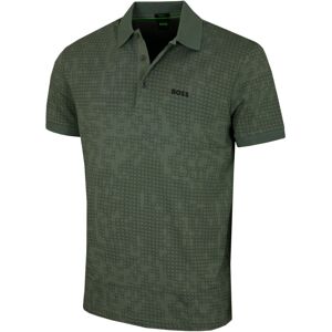 (L, Open Green) Hugo Boss Mens 2025 AO Zone Stretch Soft All-Over Print Golf Pol (L, Open Green) Hugo Boss Mens 2025 AO Zone Stretch Soft All-Over Print Golf Pol