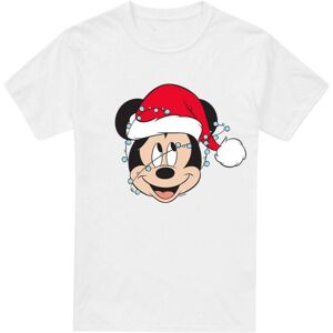 (4XL, White) Disney Mens Mickey Mouse Christmas Lights Wrap T-Shirt (4XL, White) Disney Mens Mickey Mouse Christmas Lights Wrap T-Shirt