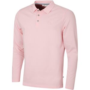 (M, Baby Pink) Calvin Klein Mens 2025 Long Sleeve Stretch Campus Golf Polo Shirt (M, Baby Pink) Calvin Klein Mens 2025 Long Sleeve Stretch Campus Golf Polo Shirt