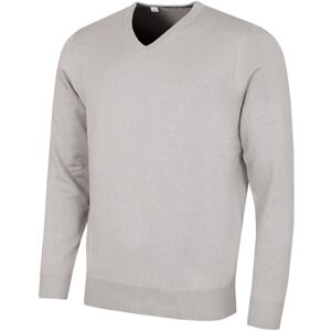 (S, Platinum) Calvin Klein Mens 2025 V-Neck Soft Cotton Easy Care Golf Sweater (S, Platinum) Calvin Klein Mens 2025 V-Neck Soft Cotton Easy Care Golf Sweater