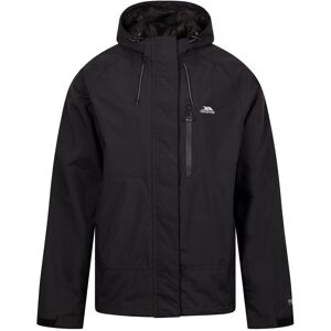 (M, Black) Trespass Mens Waterproof Jacket - Fallahill (M, Black) Trespass Mens Waterproof Jacket - Fallahill