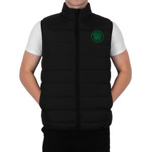 (Black Zip, Large) Celtic FC Official Football Gift Mens Padded Body Warmer Gile (Black Zip, Large) Celtic FC Official Football Gift Mens Padded Body Warmer Gile