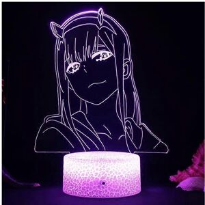 Kikidex (As show, One size) Darling in The Franxx Zero Two 002 3D Illusion Night Light L Kikidex (As show, One size) Darling in The Franxx Zero Two 002 3D Illusion Night Light L