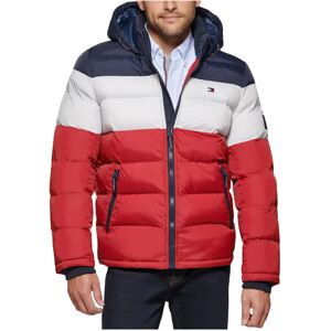 Tommy Hilfiger Mens Big Tall Hooded Puffer Jacket MidnightWhitered X-Large Ta Tommy Hilfiger Mens Big Tall Hooded Puffer Jacket MidnightWhitered X-Large Ta