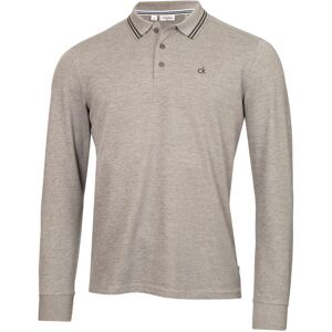 (XXL, Grey Marl) Calvin Klein Mens 2025 Campus Long Sleeve Stretch Tipped Polo S (XXL, Grey Marl) Calvin Klein Mens 2025 Campus Long Sleeve Stretch Tipped Polo S