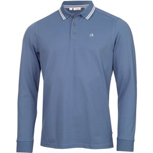 (XXXL, Denim Blue) Calvin Klein Mens 2025 Campus Long Sleeve Stretch Tipped Polo (XXXL, Denim Blue) Calvin Klein Mens 2025 Campus Long Sleeve Stretch Tipped Polo