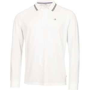 (XL, White) Calvin Klein Mens 2025 Campus Long Sleeve Stretch Tipped Polo Shirt (XL, White) Calvin Klein Mens 2025 Campus Long Sleeve Stretch Tipped Polo Shirt