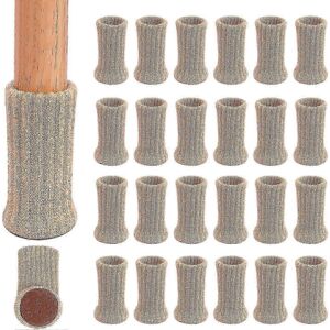 Kikidex (As show, One size) 24 Pieces Chair Socks, Non-slip Knitted Highly Elastic Furni Kikidex (As show, One size) 24 Pieces Chair Socks, Non-slip Knitted Highly Elastic Furni