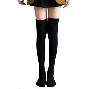 Kikidex (As show, Coffee) 1 Pair Japanese Style Solid Color Thickened Thigh Stockings Au Kikidex (As show, Coffee) 1 Pair Japanese Style Solid Color Thickened Thigh Stockings Au