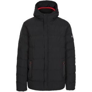 (XXL, Black) Trespass Mens Padded Jacket Hood Quilted Habbton (XXL, Black) Trespass Mens Padded Jacket Hood Quilted Habbton