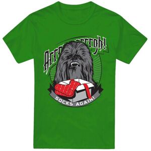 (S, Kelly Green) Star Wars Mens Arrrrgh! Socks Again! Chewbacca Christmas T-Shir (S, Kelly Green) Star Wars Mens Arrrrgh! Socks Again! Chewbacca Christmas T-Shir