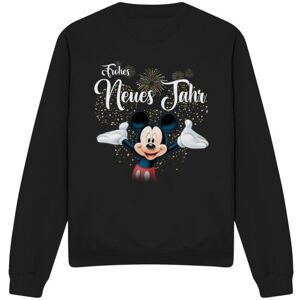 (S, Black) Disney Unisex Adult German Mickey Mouse Fireworks New Year Sweatshirt (S, Black) Disney Unisex Adult German Mickey Mouse Fireworks New Year Sweatshirt