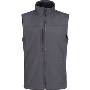 (XL, Seal Grey/Seal Grey) Regatta Mens Flux Softshell Body Warmer (XL, Seal Grey/Seal Grey) Regatta Mens Flux Softshell Body Warmer