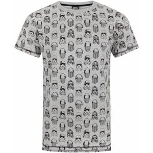 (Medium) Star Wars Short Sleeved T-Shirt (Mens Grey) (Medium) Star Wars Short Sleeved T-Shirt (Mens Grey)