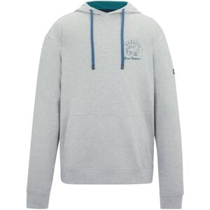 (L, Grey Marl/Mediterranea) Regatta Mens Cline Back Print Hoodie (L, Grey Marl/Mediterranea) Regatta Mens Cline Back Print Hoodie