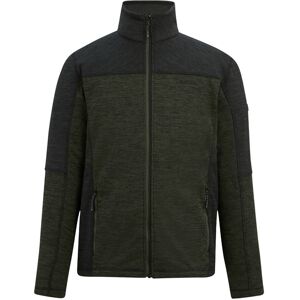 (XL, Dark Khaki/Black) Regatta Mens Highton Fleece Full Zip Midlayer (XL, Dark Khaki/Black) Regatta Mens Highton Fleece Full Zip Midlayer