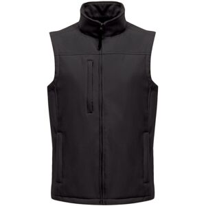 (S, All Black) Regatta Mens Flux Softshell Bodywarmer / Sleeveless Jacket (Water (S, All Black) Regatta Mens Flux Softshell Bodywarmer / Sleeveless Jacket (Water