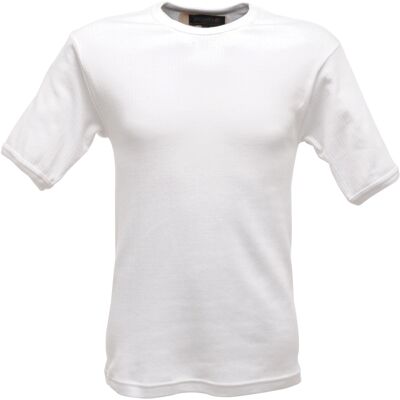 (2XL, White) Regatta Mens Thermal Underwear Short Sleeve Vest / T-Shirt (2XL, White) Regatta Mens Thermal Underwear Short Sleeve Vest / T-Shirt