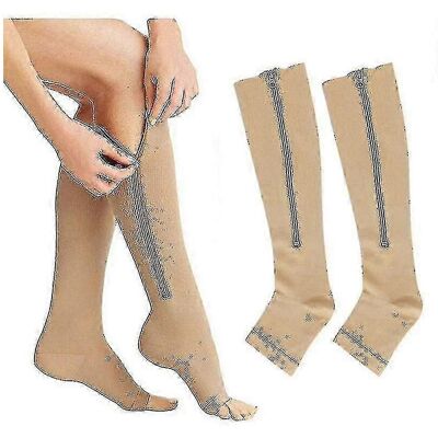 Kikidex (XXL, Butterfly zipper socks) Medical Compression Socks Zipper Professional Leg Kikidex (XXL, Butterfly zipper socks) Medical Compression Socks Zipper Professional Leg