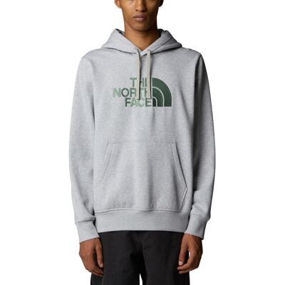 (Grey, XL) The North Face Mens Drew Peak Hoodie Casual Sweatshirts Overhead Pull (Grey, XL) The North Face Mens Drew Peak Hoodie Casual Sweatshirts Overhead Pull