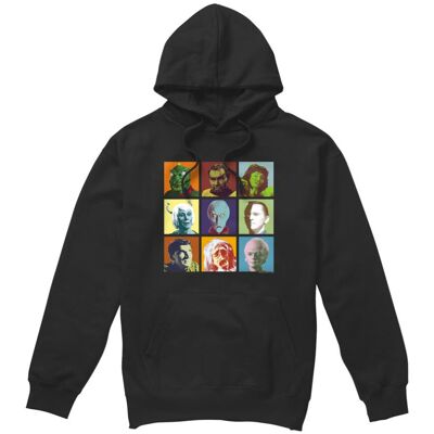 (XXL, Black) Star Trek Mens Alien Squares Hoodie (XXL, Black) Star Trek Mens Alien Squares Hoodie