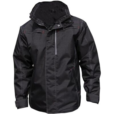 (4XL, Black) Result Mens Waterproof Denim Textured Rugged Jacket (4XL, Black) Result Mens Waterproof Denim Textured Rugged Jacket