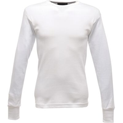 (2XL, White) Regatta Thermal Underwear Long Sleeve Vest / Top (2XL, White) Regatta Thermal Underwear Long Sleeve Vest / Top