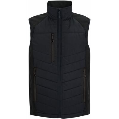 (XXL, Black/Ash) Regatta Mens Full Zip Gilet (XXL, Black/Ash) Regatta Mens Full Zip Gilet