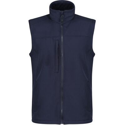 (XXL, Navy/Navy) Regatta Mens Flux Softshell Body Warmer (XXL, Navy/Navy) Regatta Mens Flux Softshell Body Warmer