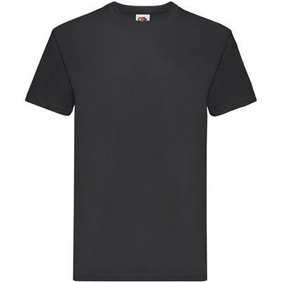 Fruit of the Loom Black XL Heavy Cotton T-Shirt - T-Shirt Fruit of the Loom Black XL Heavy Cotton T-Shirt - T-Shirt