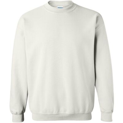 (5XL, White) Gildan Heavy Blend Unisex Adult Crewneck Sweatshirt (5XL, White) Gildan Heavy Blend Unisex Adult Crewneck Sweatshirt