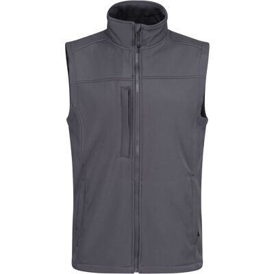 (XXL, Seal Grey/Seal Grey) Regatta Mens Flux Softshell Body Warmer (XXL, Seal Grey/Seal Grey) Regatta Mens Flux Softshell Body Warmer