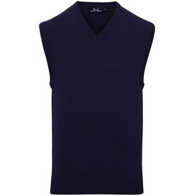 (4XL, Navy) Premier Mens Knitted Sleeveless Sweater Vest (4XL, Navy) Premier Mens Knitted Sleeveless Sweater Vest