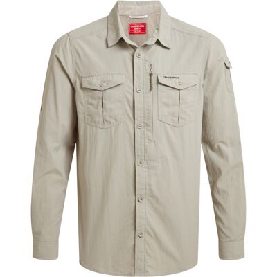 Craghoppers Adventure III Nosilife Long-Sleeved Shirt - Grey - Size: 40/Regular Craghoppers Adventure III Nosilife Long-Sleeved Shirt - Grey - Size: 40/Regular