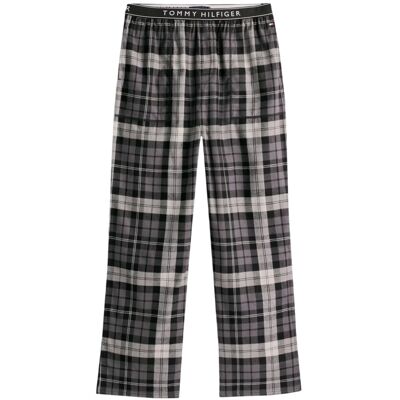 (XL, Black) Tommy Hilfiger Mens Flannel Plaid Pyjama Bottoms (XL, Black) Tommy Hilfiger Mens Flannel Plaid Pyjama Bottoms