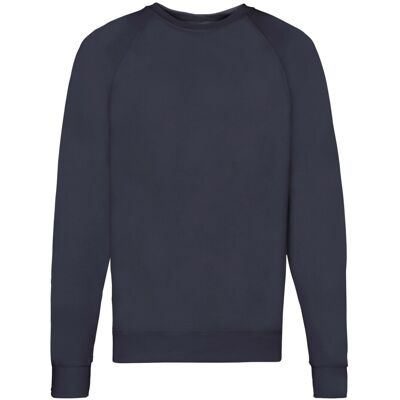(XXL, Deep Navy) Fruit of the Loom Unisex Adult Lightweight Raglan Sweatshirt (XXL, Deep Navy) Fruit of the Loom Unisex Adult Lightweight Raglan Sweatshirt