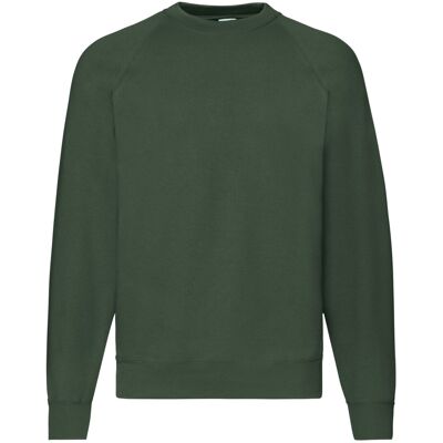 (XXL, Bottle Green) Fruit Of The Loom Mens Classic Raglan Sweatshirt (XXL, Bottle Green) Fruit Of The Loom Mens Classic Raglan Sweatshirt