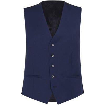 (44 in, Blue) Ted Baker Mens Irvinws Slim Formal Waistcoat (44 in, Blue) Ted Baker Mens Irvinws Slim Formal Waistcoat